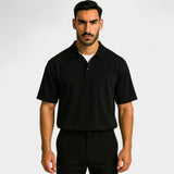 Men's Minimalist Cotton Polo Shirt with Pocket