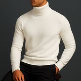 Men's Ribbed Turtleneck Knit Sweater