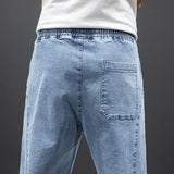 Men's Relaxed Fit Drawstring Denim Joggers