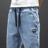 Men's Relaxed Fit Drawstring Denim Joggers