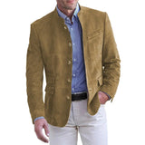Men's Textured Button Blazer
