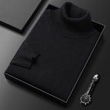 Men's Ribbed Turtleneck Knit Sweater