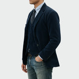 Men's Corduroy Three-Piece Blazer Set