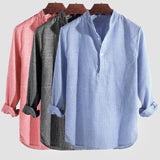 Harbour Weston | Men's Cotton-Linen Henley Shirt