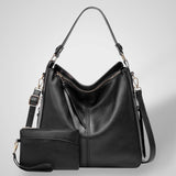 Women's Elegant Black Leather Bag