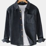 Men's Corduroy Button-Up Shirt