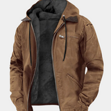 Men's Hooded Zip Utility Jacket