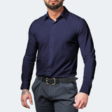 Men's Stretch Button-Up Dress Shirt