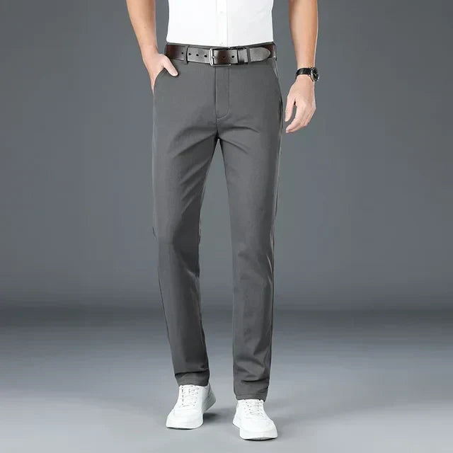 Men's Classic Slim-Fit Stretch Tailored Trousers