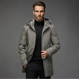 Men's Slim Fit Winter Coat with Detachable Hood