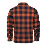 Men's Sherpa Lined Plaid Flannel Jacket