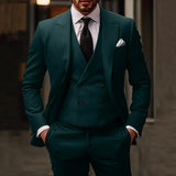Men's Three Piece Business Suit Set