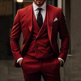 Men's Three Piece Business Suit Set