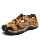 Men's Adjustable Outdoor Hiking Sandals, Rubber Sole