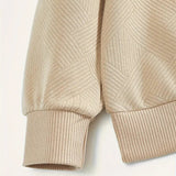 Men's Quarter Zip Ribbed Knit Sweater