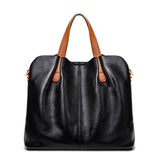 Women's Grey Leather Bag
