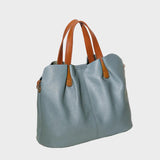 Women's Grey Leather Bag