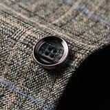 Men's Plaid Tailored Blazer