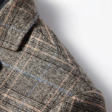 Men's Plaid Tailored Blazer