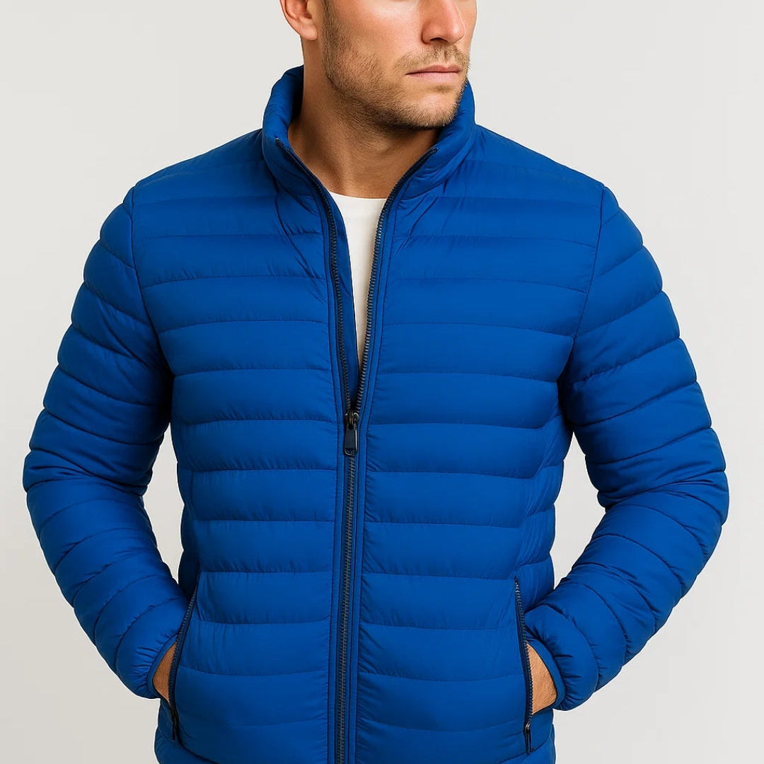 Men's Lightweight Quilted Full-Zip Casual Jacket