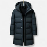 Men's Hooded Longline Puffer Coat