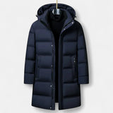 Men's Hooded Longline Puffer Coat