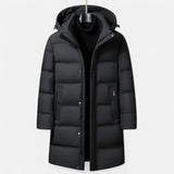 Men's Hooded Longline Puffer Coat