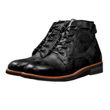 Men's Vintage Leather Lace Up Ankle Boots