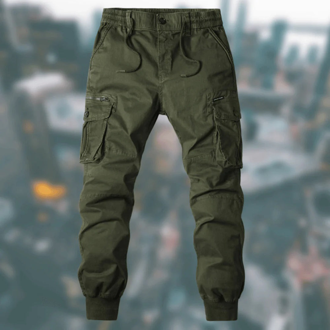 Men's Tactical Cargo Joggers with Reinforced Knees