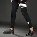 Men's Leather Casual Lace-Up Sneakers