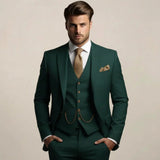 Men's Three Piece Slim Fit Suit