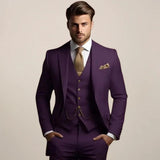 Men's Three Piece Slim Fit Suit