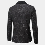 Men's Sequin Shawl Lapel Blazer