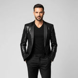 Men's Sequin Blazer Jacket