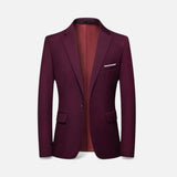 Men's Slim Fit Notched Lapel Blazer