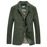 Men's Vintage Button Blazer Jacket