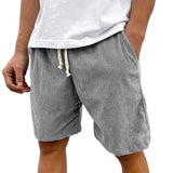 Men's Linen Blend Drawstring Shorts