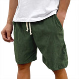 Men's Linen Blend Drawstring Shorts