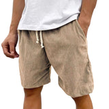 Men's Linen Blend Drawstring Shorts