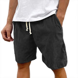 Men's Linen Blend Drawstring Shorts