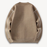 Men's Contrast Stitch Knit Cardigan