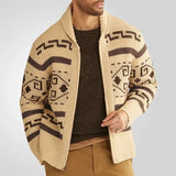 Men's Nordic Shawl Collar Knit Cardigan