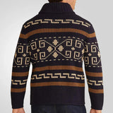 Men's Nordic Shawl Collar Knit Cardigan