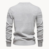 Men's Textured Crew Neck Knit Sweater