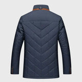 Men's Stand Collar Quilted Jacket