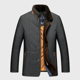 Men's Stand Collar Quilted Jacket