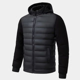 Men's Hooded Hybrid Quilted Jacket