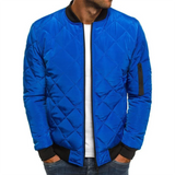Men's Diamond Quilted Bomber Jacket