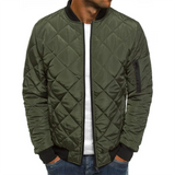 Men's Diamond Quilted Bomber Jacket