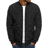 Men's Diamond Quilted Bomber Jacket
